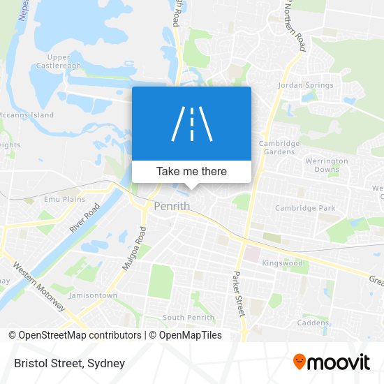 Bristol Street map