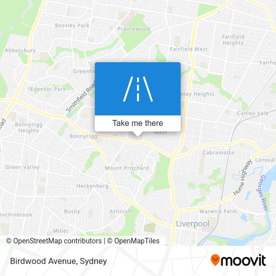 Birdwood Avenue map