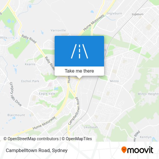 Campbelltown Road map