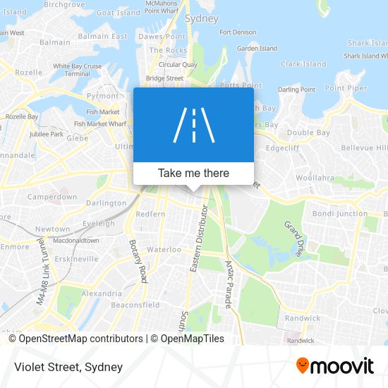 Violet Street map