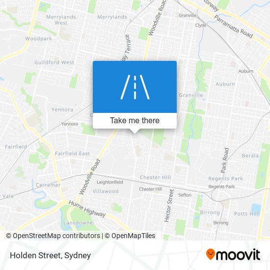 Holden Street map