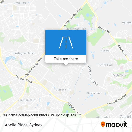 Apollo Place map