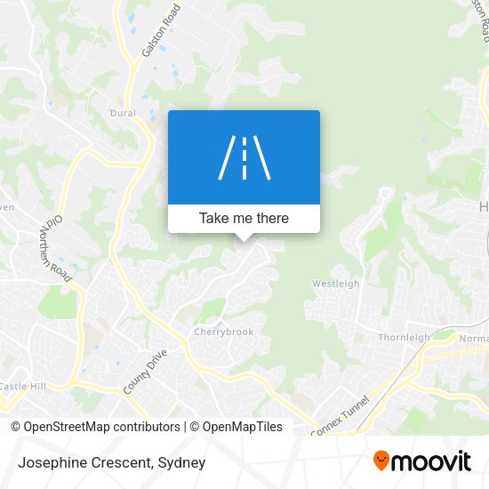 Josephine Crescent map