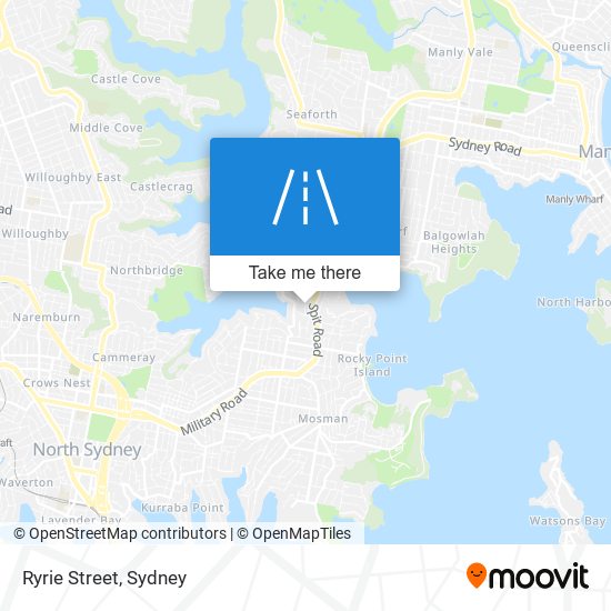 Mapa Ryrie Street