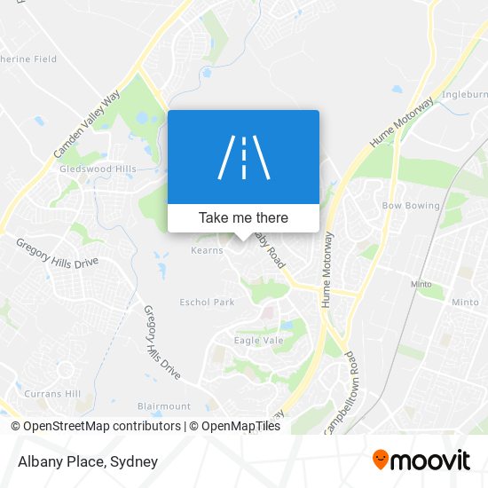 Albany Place map