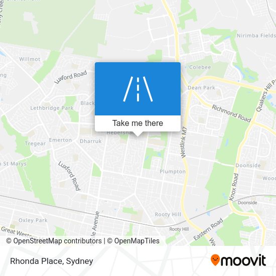 Rhonda Place map