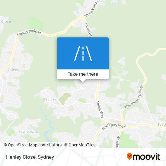 Henley Close map