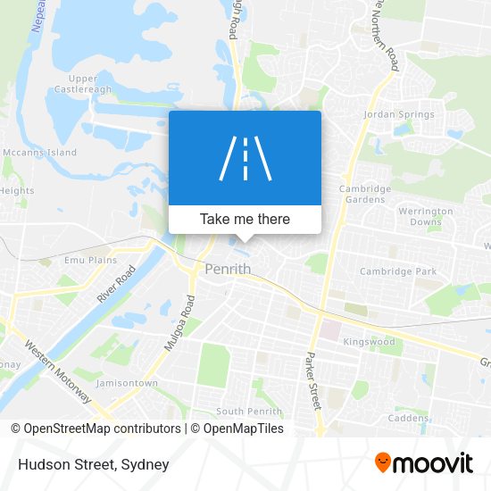 Hudson Street map