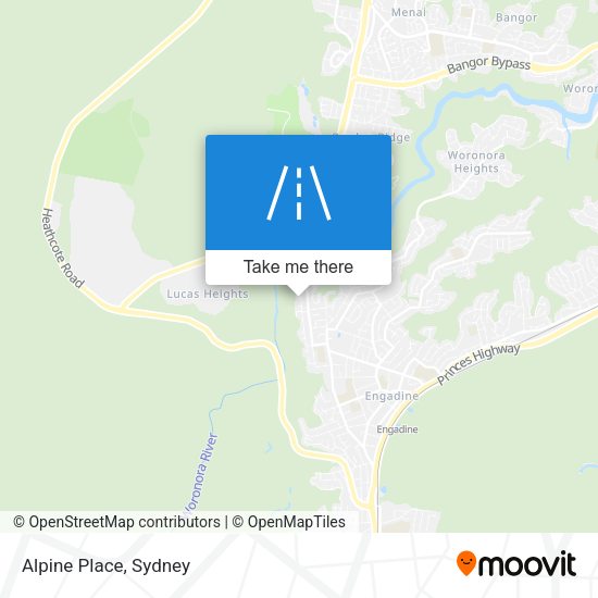 Alpine Place map