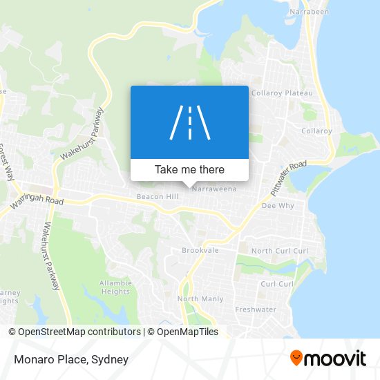 Mapa Monaro Place