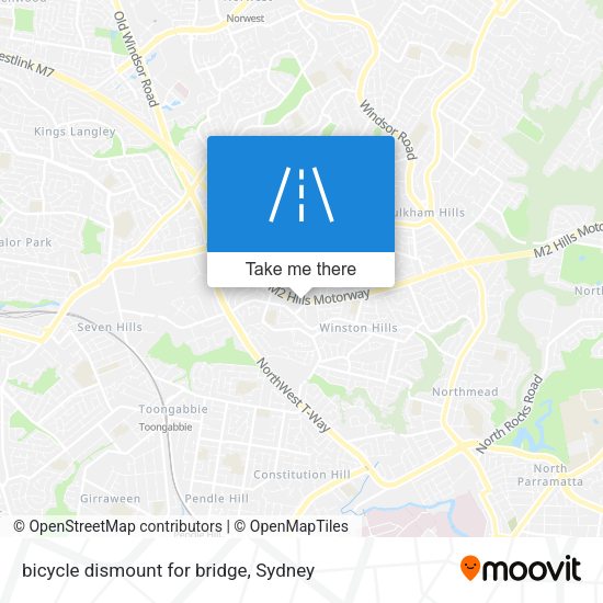 bicycle dismount for bridge map
