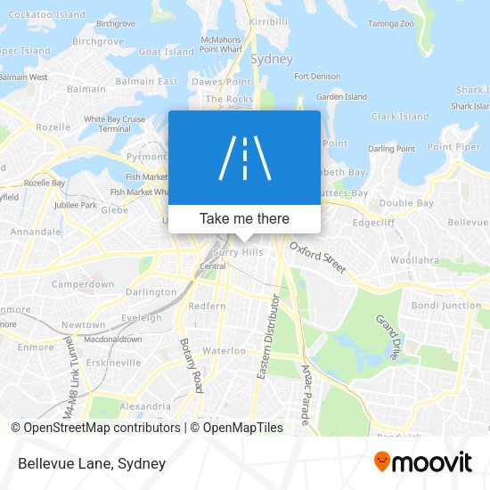 Bellevue Lane map
