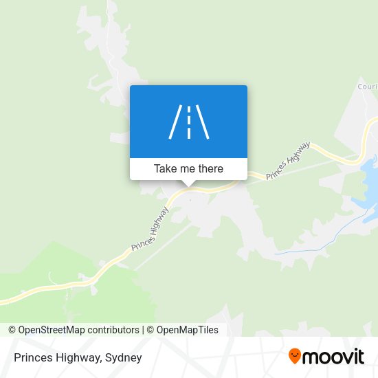 Princes Highway map