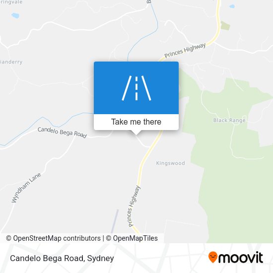 Candelo Bega Road map