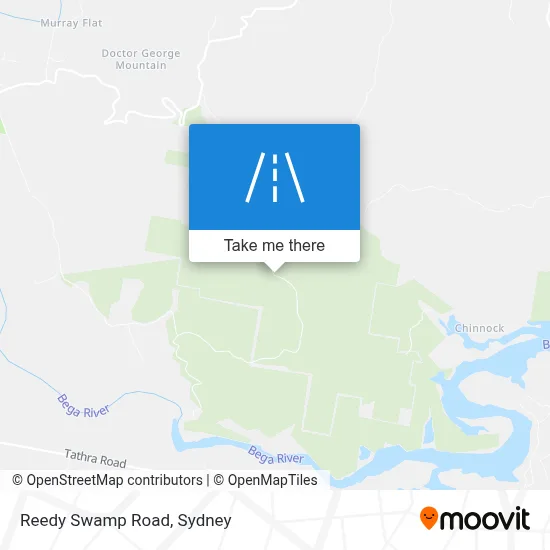 Mapa Reedy Swamp Road