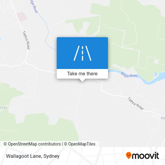 Wallagoot Lane map