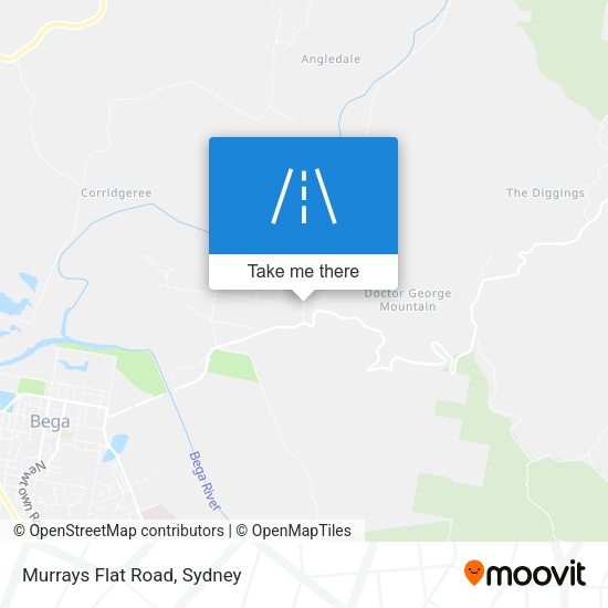 Murrays Flat Road map