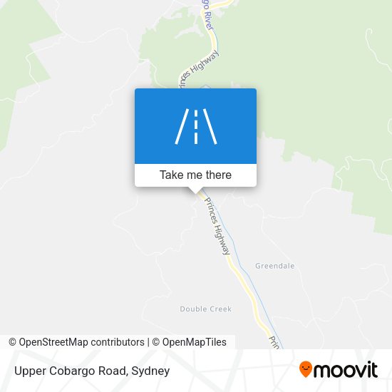 Upper Cobargo Road map
