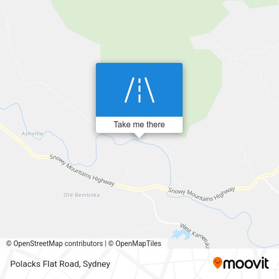 Polacks Flat Road map