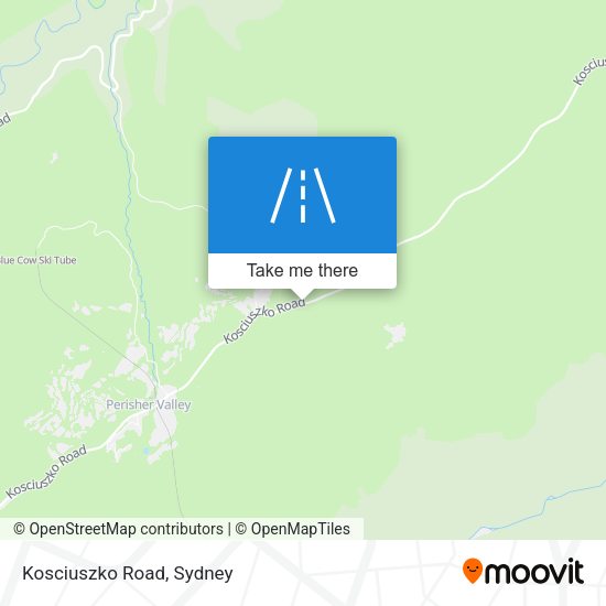 Kosciuszko Road map