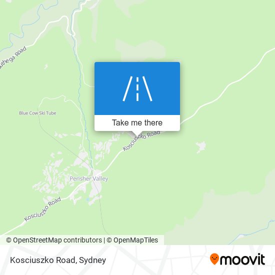 Kosciuszko Road map