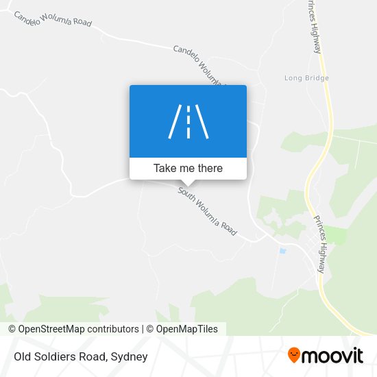 Old Soldiers Road map