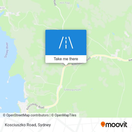 Kosciuszko Road map