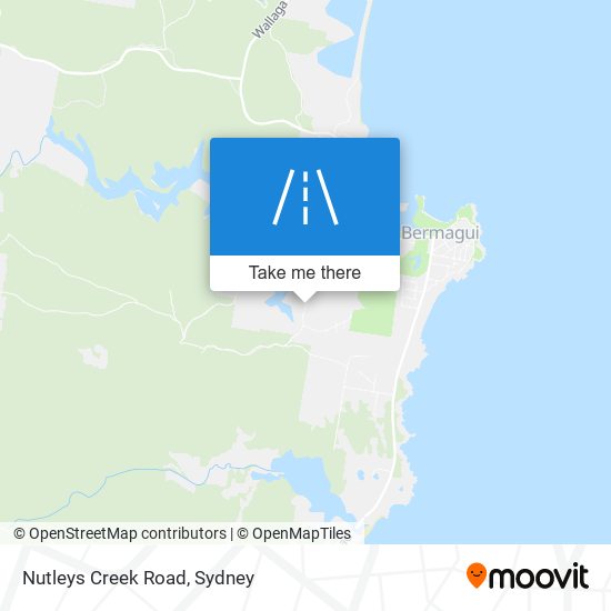 Mapa Nutleys Creek Road