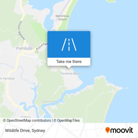 Wildlife Drive map