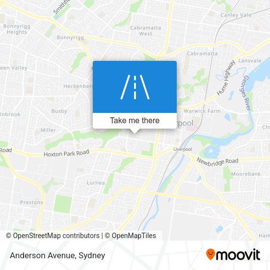 Anderson Avenue map