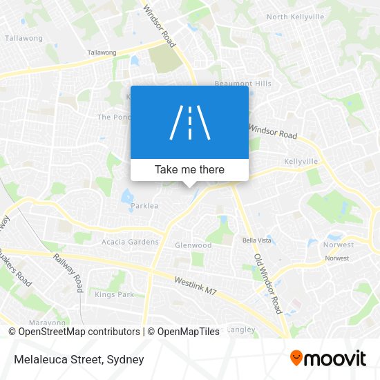 Melaleuca Street map