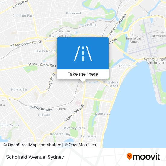 Schofield Avenue map