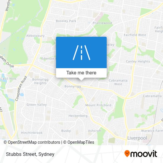 Stubbs Street map