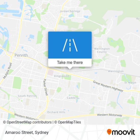 Amaroo Street map