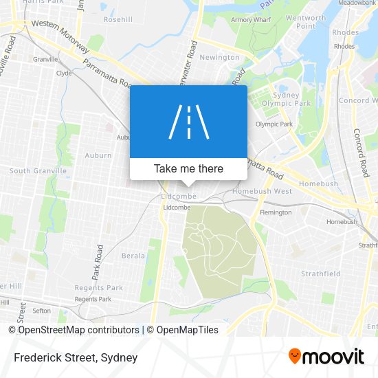 Frederick Street map