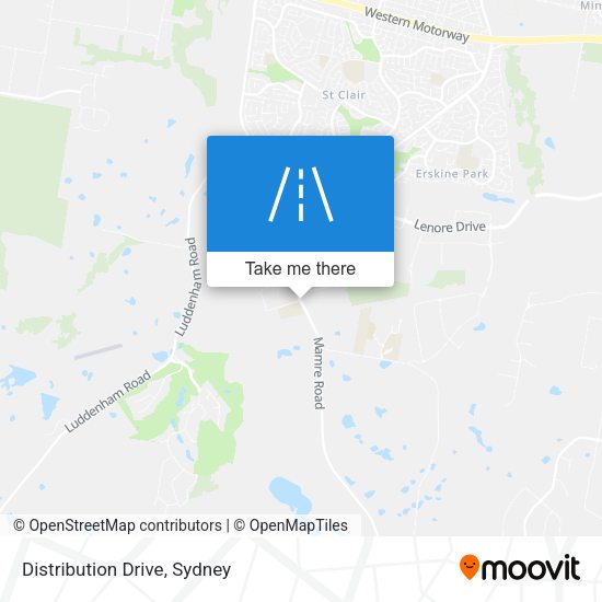 Distribution Drive map