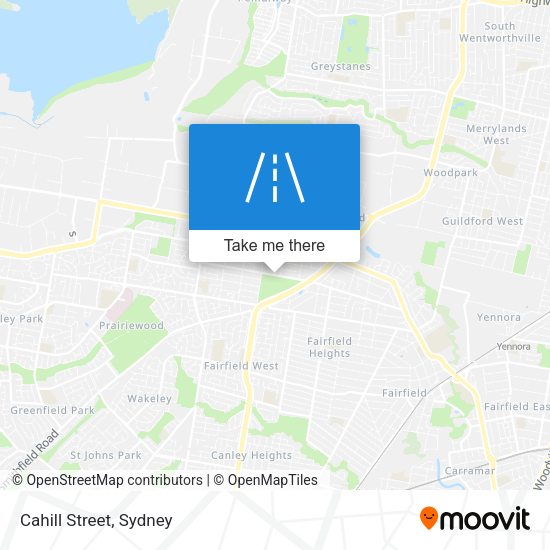 Cahill Street map