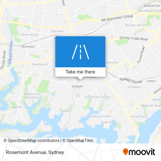 Rosemont Avenue map