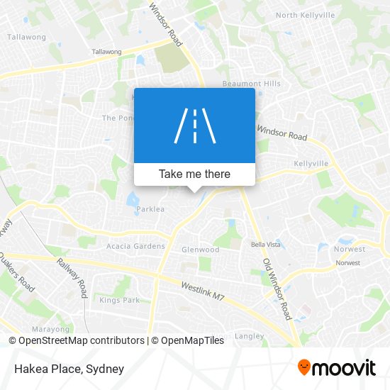 Hakea Place map