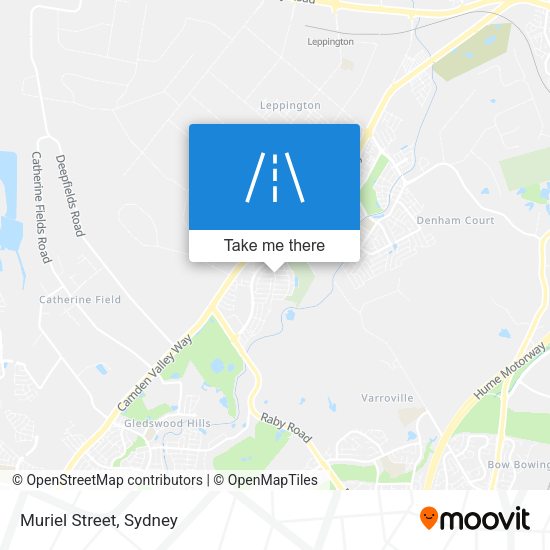 Muriel Street map