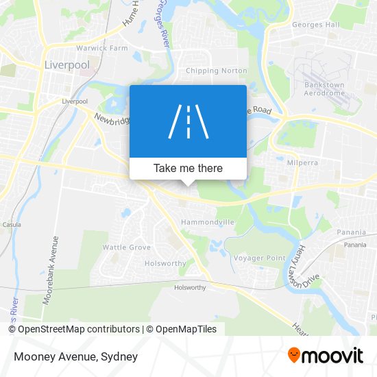 Mapa Mooney Avenue