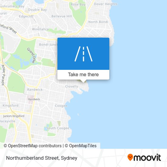 Northumberland Street map