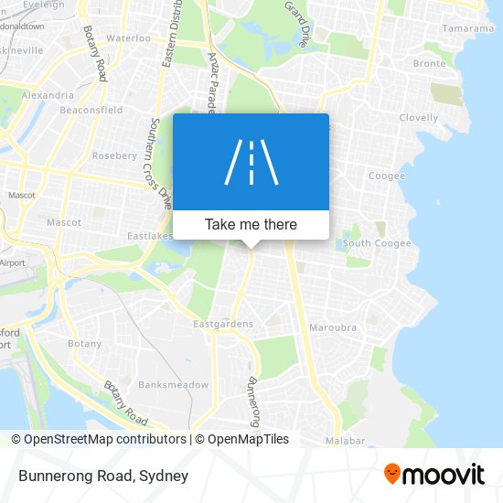 Mapa Bunnerong Road