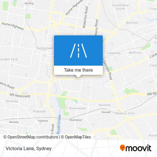 Victoria Lane map