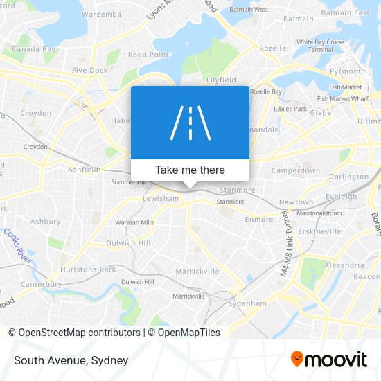 South Avenue map