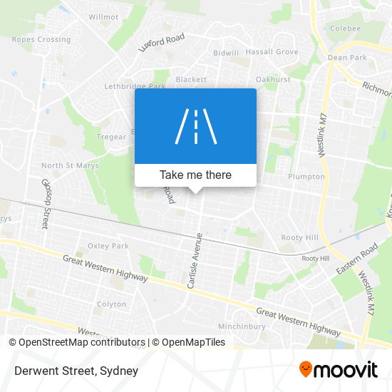 Derwent Street map