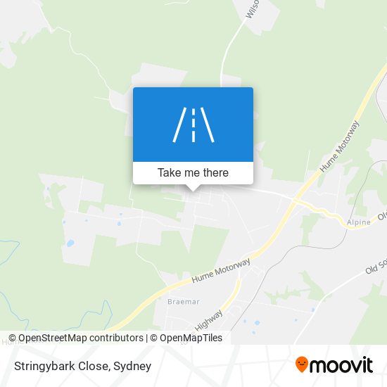 Stringybark Close map