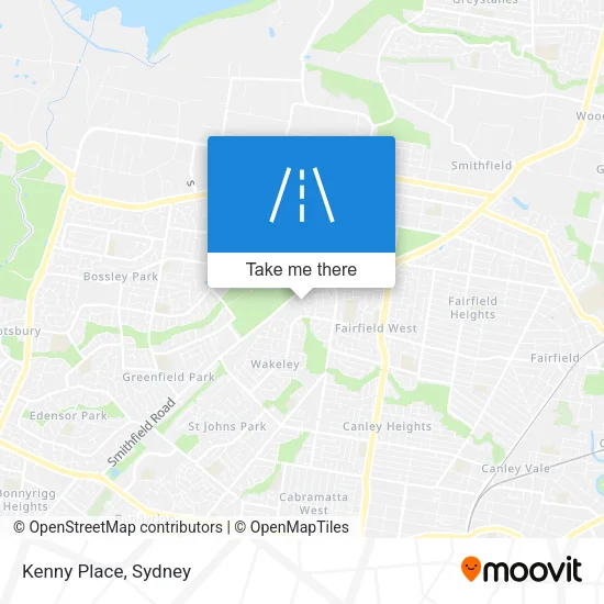 Mapa Kenny Place