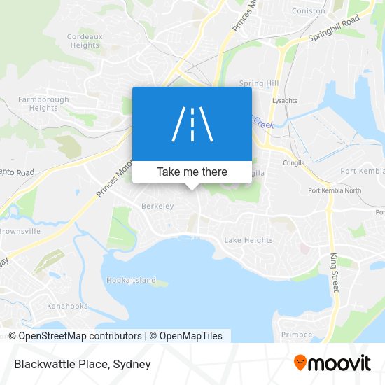 Blackwattle Place map