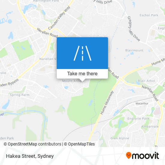 Hakea Street map